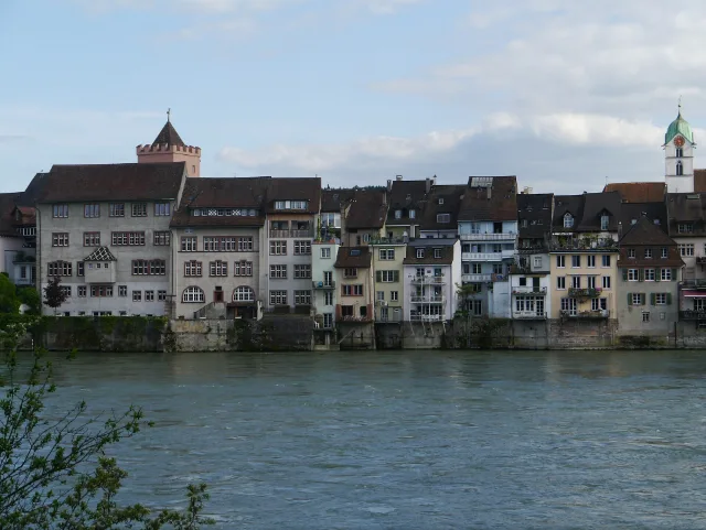 Die Altstadt von Rheinfelden am Rhein.
